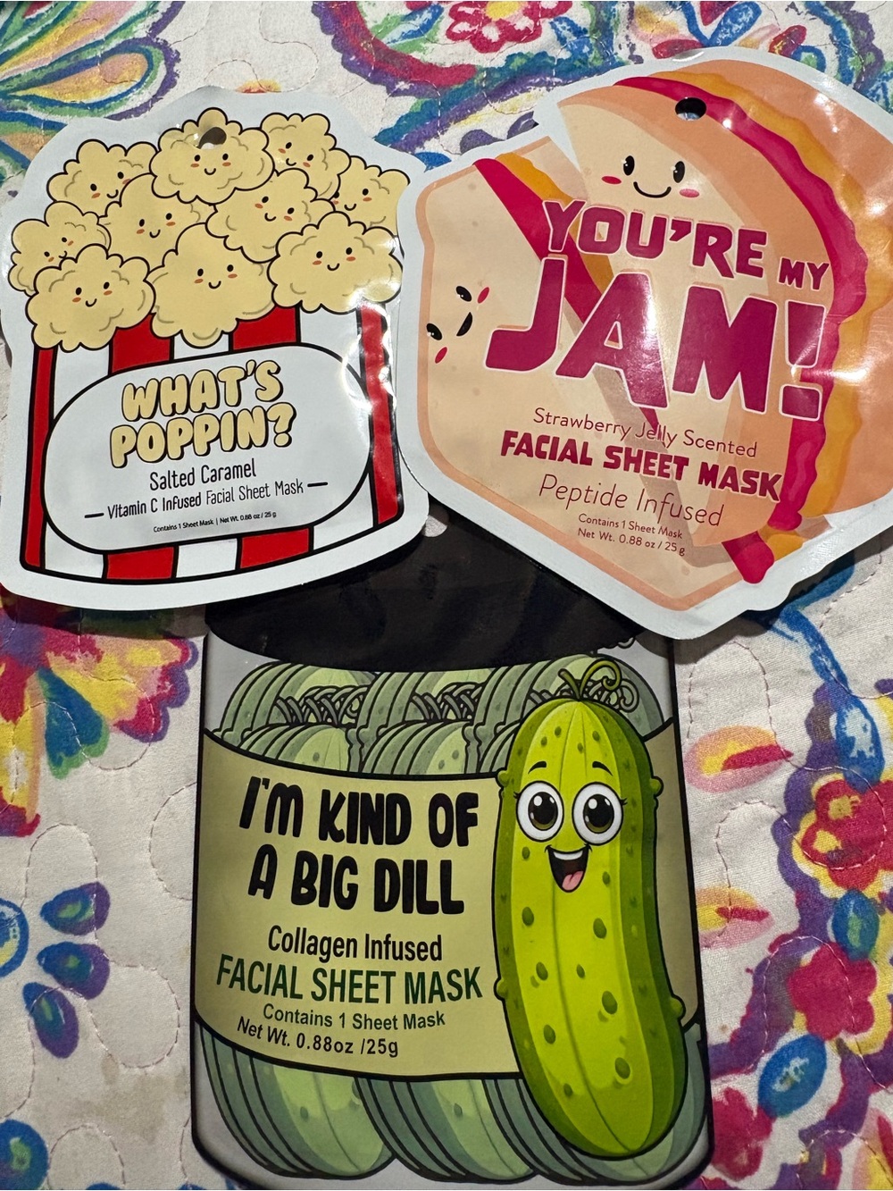 I'm Kind of a Big Dill Collagen Facial Sheet Mask — Green